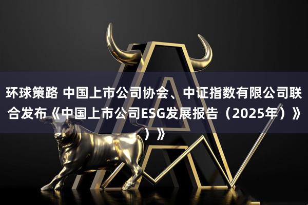 环球策路 中国上市公司协会、中证指数有限公司联合发布《中国上市公司ESG发展报告（2025年）》