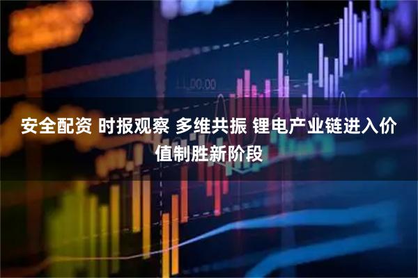 安全配资 时报观察 多维共振 锂电产业链进入价值制胜新阶段